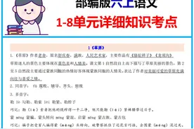 小学语文：六年级语文知识点全面汇总讲解，扫除孩子知识点盲区图片