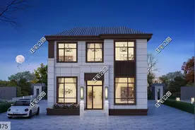 宅基地不足百平，农村自建房就该这样设计，大气典雅造价还不贵图片