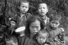 民国十八年陕西大饥荒，一场饿死二百多万人的大灾荒图片