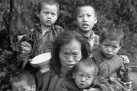 民国十八年陕西大饥荒，一场饿死二百多万人的大灾荒图片