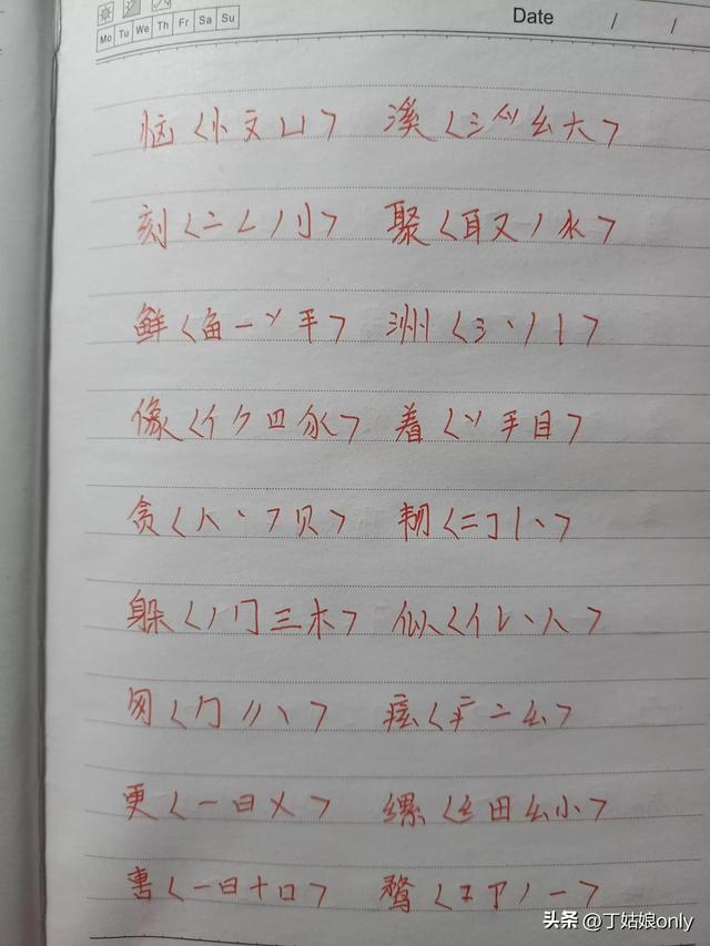 有趣的五笔字根拆解