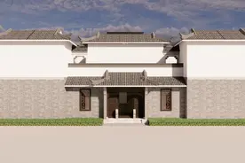 三兄弟合建的农村合院，四水归堂布局，天井围合独享一方天地图片