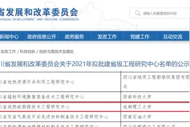 最新！省发改委公布一项重磅名单，四川一高校“强势”上榜！图片