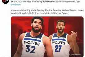 超级败家子！森林狼10换戈贝尔！湖人戴维斯也没有这价格图片