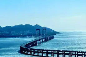 在这个位置能拍到跨海大桥全貌图片