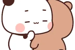 动态表情包：布布与一二的抱抱合锦图片