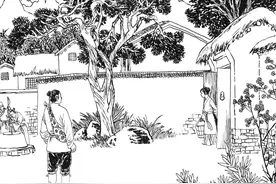 民间故事：男子回家，见狗对鼠洞狂吠不止，妻子说：快抓一条蛇来图片