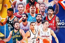 篮球世界杯32强海报出炉，中国球星王哲林上榜，真是众望所归图片