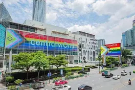 泰国骄傲月，offgun not me 彩虹旗下牵手照进现实，love is love图片