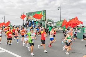 踏着音符，赏着美景，品着美食 2023“哈马”，3万跑友快乐奔跑图片