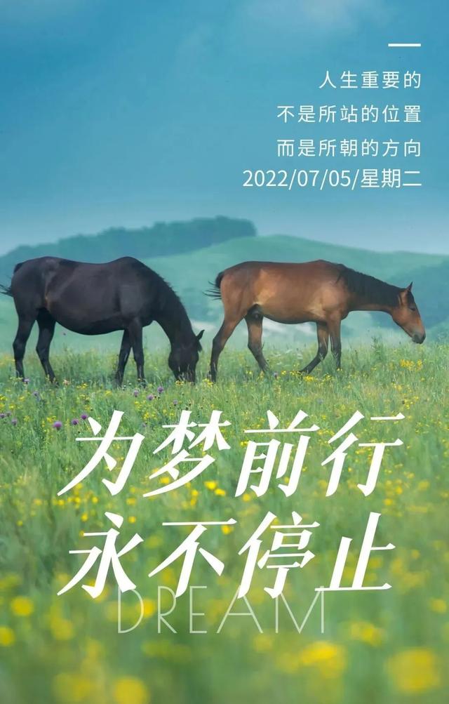 「2022.07.05」早安心语，正能量很赞的短句子 励志早上好说说图片