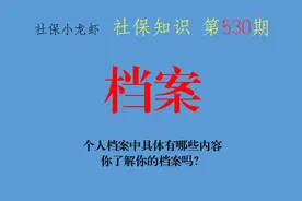 实例分析：个人档案中具体有哪些内容？你了解你的档案吗？图片