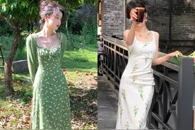 突然火了一条裙子：吊带裙，清爽性感还很有女人味，美到了骨子里图片