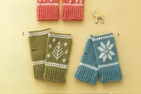 棒针的提花手提图解图片