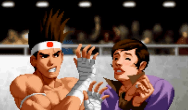 经典街机《饿狼传说》怪不得东丈没女朋友，原来训练时被鳄鱼咬了