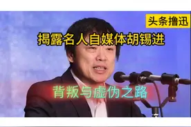 揭露名人自媒体胡锡进的背叛与虚伪之路图片