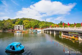 广东潮州有一座西湖公园，风景秀丽，古迹众多，是休闲游的好去处图片