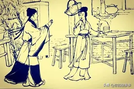 民间故事：男子假扮女人寻妻，客栈女掌柜抱住他说，等的就是你图片