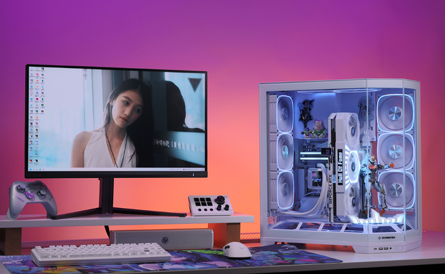 11月全白主流装机配置：9700X+X870M冰雕+5080HOF海景房主机