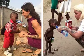 6年前，非洲小男孩遭父母遗弃，被白人美女收养，后来怎么样了？图片