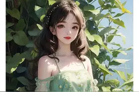 夏季裙装头像｜抹茶绿图片