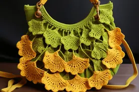 「针织作品」45款以银杏叶为主题的配饰及家居小物装饰图片