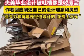 央美毕设引争议：是"垃圾"还是艺术？作者解释，评论区一片嘲讽！图片