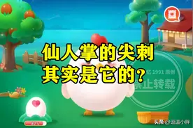 蚂蚁庄园仙人掌的尖刺答案 仙人掌的尖刺其实是它的叶吗？图片