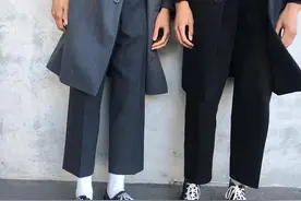 小个子男生“阔腿裤”怎么穿显高？三种搭配方法，时髦简约有气质图片