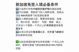 攻略 新加坡转机回国，熔断提醒做好后续准备图片