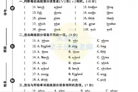 五年级下册人教版英语「期末专项卷」+「期末卷」，附听力及答案图片