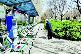 春暖花开 市民可安全舒适骑行图片