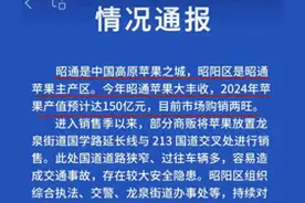 一波未平一波又起！昭通苹果封路事件通报 网友表示：看不懂图片