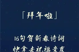 拜年了，贺新春诗词，快拿去祝福亲友吧！图片