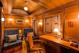 跨越八省的豪华列车，包厢为双人间，带卫生间，铁轨上的移动酒店图片