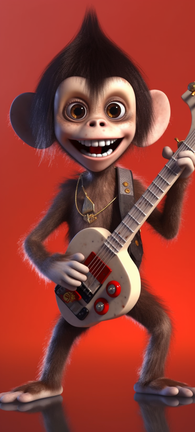 中国生肖壁纸3d,4k-猴,鸡,狗,猪