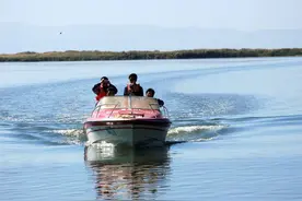 新疆博斯腾湖出现未知生物，袭击渔民掀翻渔船，水怪再次现身？图片