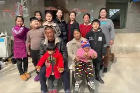 看看广西梁二生育十五个孩子比叶婷父亲还牛，也可以称为村霸吗？图片