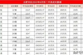 连续两月调控对二手房有何影响？8000字分析合肥九区三县6月数据图片