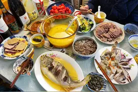 2023除夕年夜饭自营成功，晒晒一家人阳康后的“滋补”团圆宴图片
