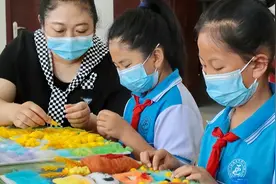 体验创意手工 学会珍惜粮食图片