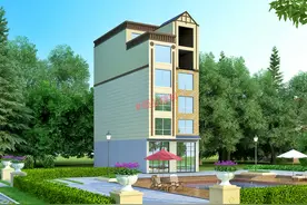广西农村的六层自建房别墅，开间7.8米，商住两用带电梯，好厉害图片