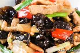 木耳炒肉片的家常做法，肉片滑嫩，营养美味又解馋，下酒又下饭图片