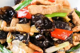木耳炒肉片的家常做法，肉片滑嫩，营养美味又解馋，下酒又下饭图片
