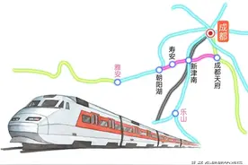 四川省规划中成都天府至蒲江朝阳湖段的铁路线路走向图片