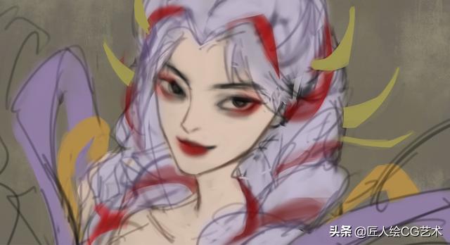 绘画教程：王者荣耀杨玉环寅虎心曲同人教程