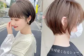 剪完脸小10倍！2022日系“女生短发发型”推荐图片