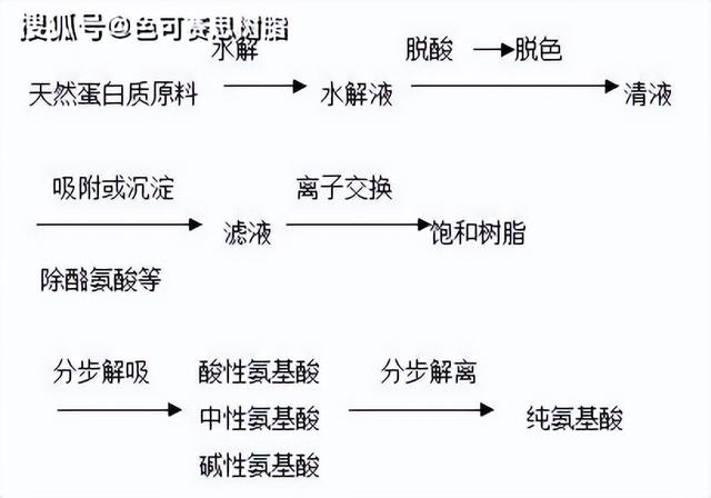 离子交换树脂在天然产物提取分离氨基酸、抗生素、蛋白质、酶多肽