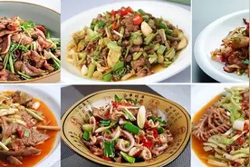 排骨回锅肉，小炒牛柳，尖椒花甲鸡，火爆腰花...小煎小炒菜例10例图片