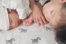 符龙飞晒照官宣二胎产女 俩女儿睡觉侧颜好可爱图片